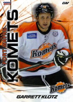 2012-13 Choice Fort Wayne Komets (ECHL) #21 Garrett Klotz Front