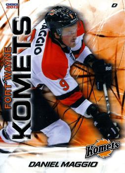 2012-13 Choice Fort Wayne Komets (ECHL) #23 Daniel Maggio Front