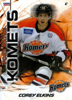 2012-13 Choice Fort Wayne Komets (ECHL) #28 Corey Elkins Front