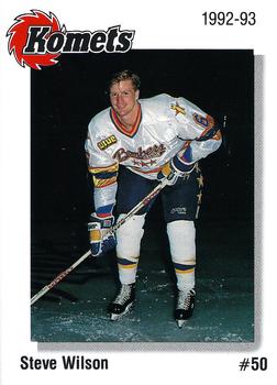 1992-93 Fort Wayne Komets Team Issue IHL #NNO Steve Wilson Front