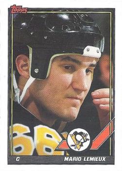 1991-92 Topps - Pre-Production Samples #NNO Mario Lemieux Front