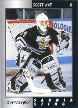 1994-95 Slapshot Sarnia Sting (OHL) #3 Scott Hay Front