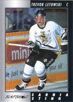 1994-95 Slapshot Sarnia Sting (OHL) #13 Trevor Letowski Front