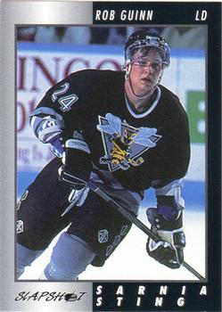 1994-95 Slapshot Sarnia Sting (OHL) #20 Rob Guinn Front