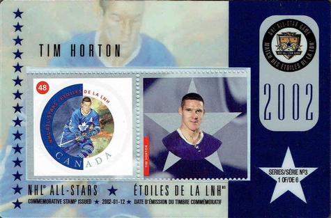 2002 Canada Post NHL All-Stars #1 Tim Horton Front
