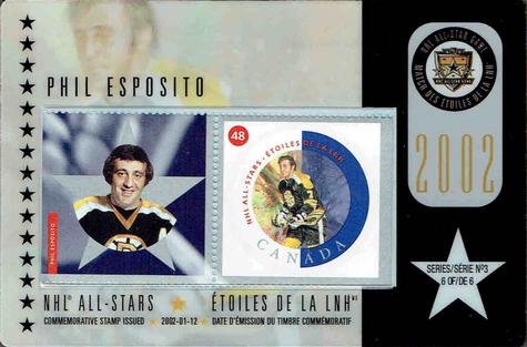 2002 Canada Post NHL All-Stars #6 Phil Esposito Front