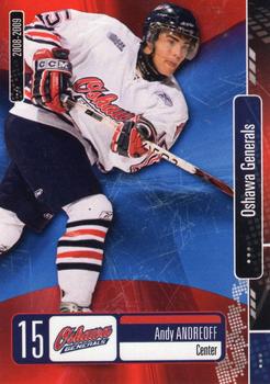 2008-09 Extreme Oshawa Generals (OHL) #12 Andy Andreoff Front