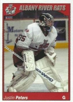 2006-07 Choice Albany River Rats (AHL) #18 Justin Peters Front