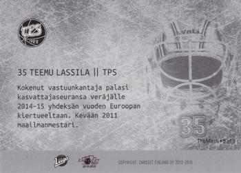 2015-16 Cardset Finland - The Mask #The Mask 9 Teemu Lassila Back