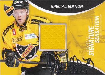 2015-16 Cardset Finland - Signature Sensations GWJ Series 2 Exchange #SSGWJ4 Jukka Voutilainen Front