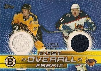 2003-04 Topps - First Overall Fabric Dual #FOD-JT/IK Joe Thornton / Ilya Kovalchuk Front