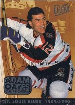 1993-94 Ultra - Adam Oates Career Highlights Autographs #8 Adam Oates Front