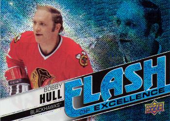 2015-16 Upper Deck Overtime - Flash of Excellence - Blue Rainbow #FOE-16 Bobby Hull Front