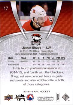 2015-16 Upper Deck AHL #17 Justin Shugg Back