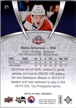 2015-16 Upper Deck AHL #21 Nikita Scherbak Back