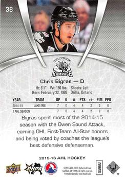 2015-16 Upper Deck AHL #38 Chris Bigras Back
