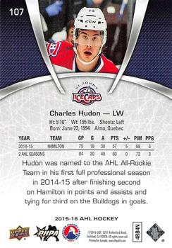 2015-16 Upper Deck AHL #107 Charles Hudon Back