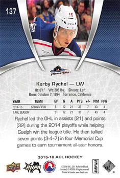 2015-16 Upper Deck AHL #137 Kerby Rychel Back