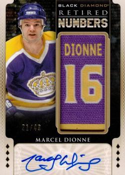 2015-16 Upper Deck Black Diamond - Retired Numbers Autographs #RN-MD Marcel Dionne Front