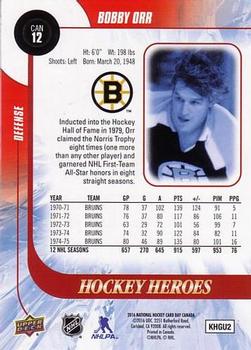 2016 Upper Deck National Hockey Card Day Canada #CAN12 Bobby Orr Back