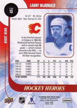 2016 Upper Deck National Hockey Card Day Canada #CAN13 Lanny McDonald Back