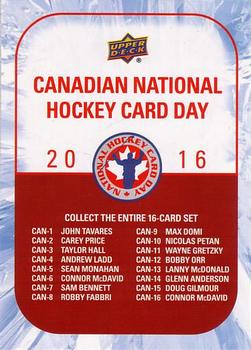 2016 Upper Deck National Hockey Card Day Canada #NNO Checklist Front