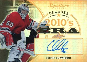 2015 Leaf Signature Series - Signature Decades - Bronze #SD-CC1 Corey Crawford Front