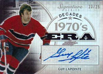 2015 Leaf Signature Series - Signature Decades - Gray #SD-GL1 Guy Lapointe Front