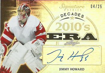 2015 Leaf Signature Series - Signature Decades - Gray #SD-JH2 Jimmy Howard Front