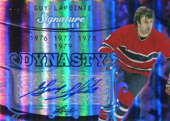2015 Leaf Signature Series - Signature Dynasty - Blue #SDY-GL1 Guy Lapointe Front