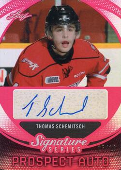 2015 Leaf Signature Series - Signature Prospect Jersey - Red #PAJ-TS1 Thomas Schemitsch Front