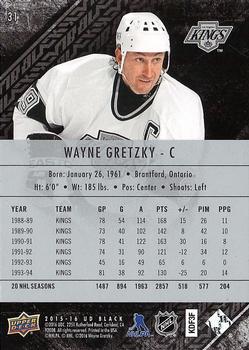 2015-16 Upper Deck Black #31 Wayne Gretzky Back