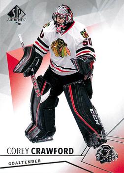 2015-16 SP Authentic #19 Corey Crawford Front