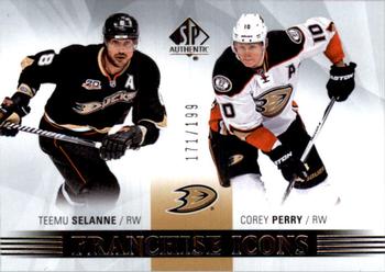 2015-16 SP Authentic #161 Teemu Selanne / Corey Perry Front