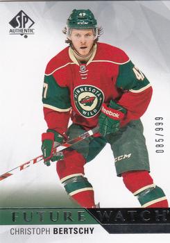 2015-16 SP Authentic #218 Christoph Bertschy Front