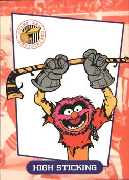 1994 Cardz Muppets Take the Ice #13 High Sticking Front