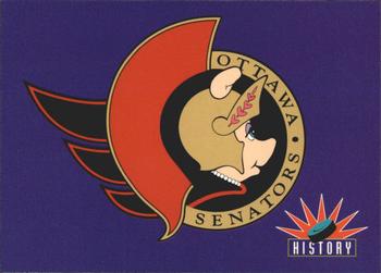 1994 Cardz Muppets Take the Ice #68 Ottawa Senators Logo Front