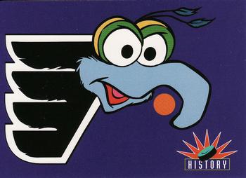 1994 Cardz Muppets Take the Ice #69 Philadelphia Flyers Logo Front