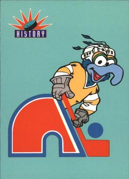 1994 Cardz Muppets Take the Ice #71 Quebec Nordiques Logo Front