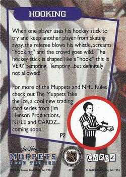 1994 Cardz Muppets Take the Ice #P2 Hooking Back