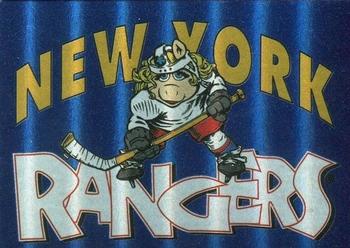 1994 Cardz Muppets Take the Ice - Tekchrome #NNO New York Rangers Front
