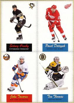 2012-13 O-Pee-Chee - Retro Box Bottom Panels #NNO Sidney Crosby / Pavel Datsyuk / John Tavares / Tim Thomas Front