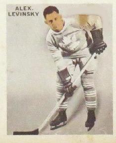 1933-34 World Wide Gum Ice Kings (V357) - English-Only Back #47 Alex Levinsky Front
