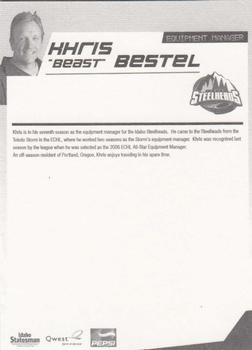 2006-07 Idaho Steelheads (ECHL) #25 Khris Bestel Back