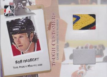 2005-06 In The Game Tough Customers - Game-Used Emblem & Number #BP Bob Probert Front
