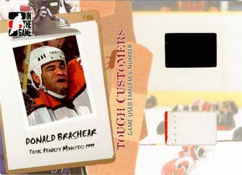 2005-06 In The Game Tough Customers - Game-Used Emblem & Number #DB Donald Brashear Front