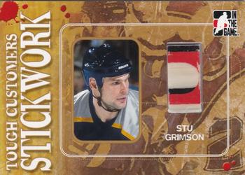 2005-06 In The Game Tough Customers - Stickwork #SW-SG Stu Grimson Front