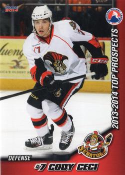 2013-14 Choice AHL Top Prospects #7 Cody Ceci Front