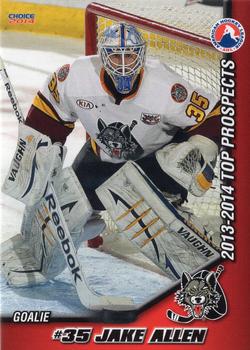 2013-14 Choice AHL Top Prospects #11 Jake Allen Front