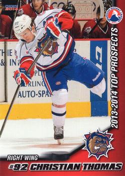 2013-14 Choice AHL Top Prospects #14 Christian Thomas Front